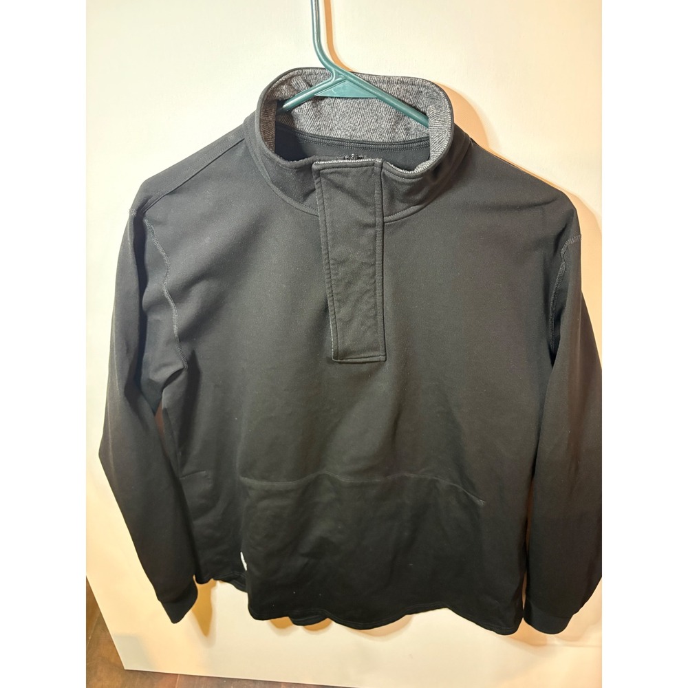 BYLT Elite+ Fairway Pullover Mens Medium Black Golf 1/4 Zip Stretch Magnetic M
